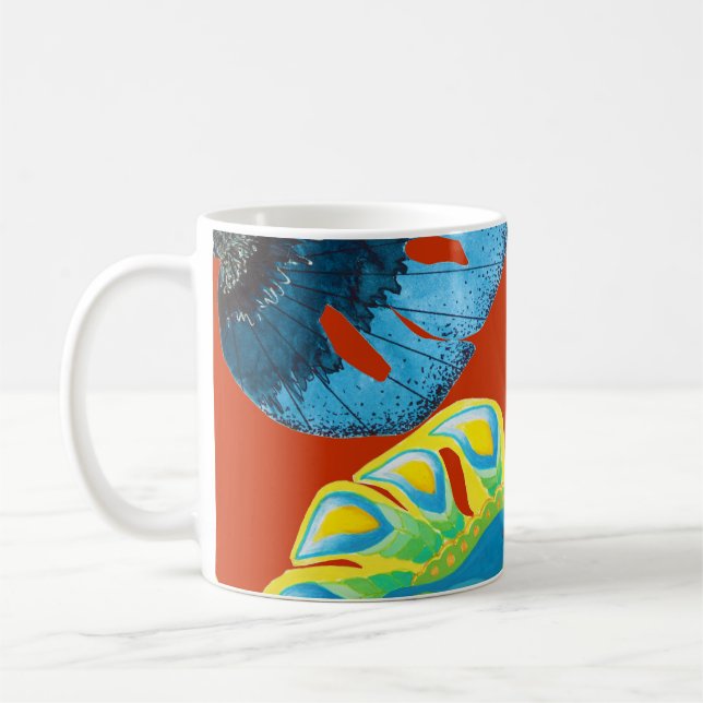 Tropical Chic: Seamless Leafy Pattern. Coffee Mug (Left)