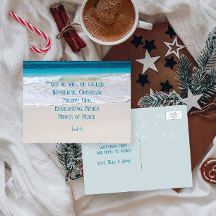 Tropical Christian Christmas Affordable Postcard