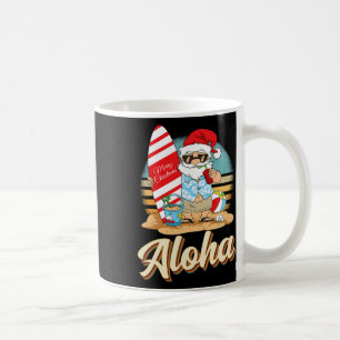 Tropical Christmas Aloha Santa Christmas In July H Coffee Mug