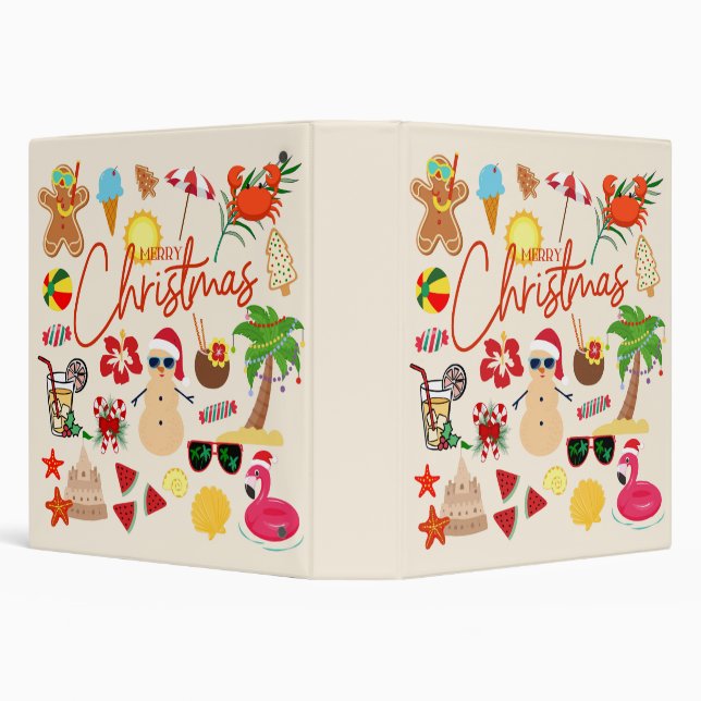 Tropical Christmas Binder (Background)
