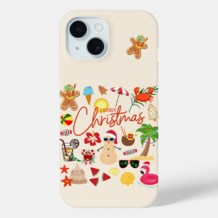 Tropical Christmas iPhone 15 Case