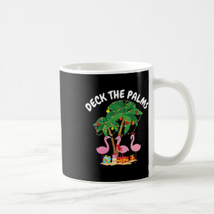 Tropical Christmas Florida Flamingo Deck The Palms Coffee Mug