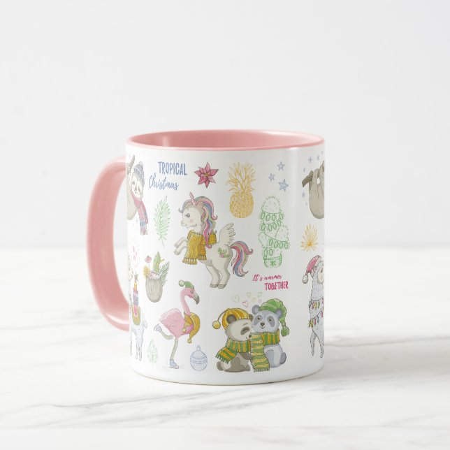 Tropical Christmas Mug (Front Left)