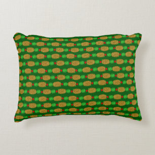 Tropical Christmas Pineapple Warm Xmas Holiday Gre Accent Pillow