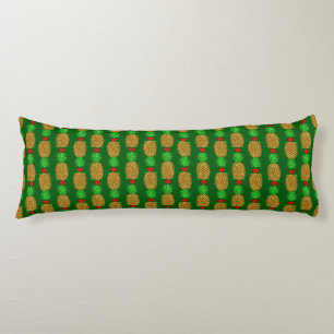 Tropical Christmas Pineapple Warm Xmas Holiday Gre Body Pillow