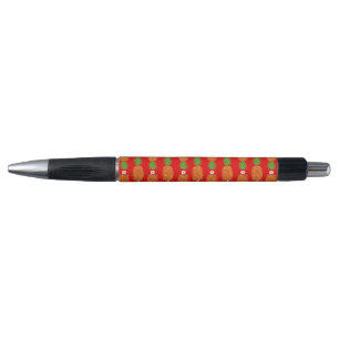 Tropical Christmas Pineapple Warm Xmas Holiday Red Pen