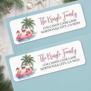 Tropical Christmas Return Address
