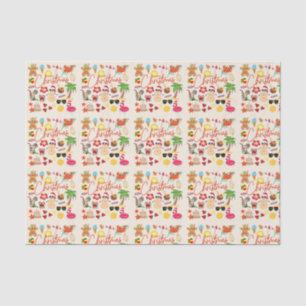 Tropical Christmas Tissue Paper