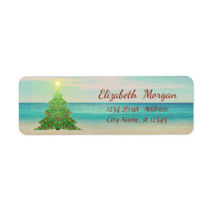 Tropical Christmas  Tree,Beach