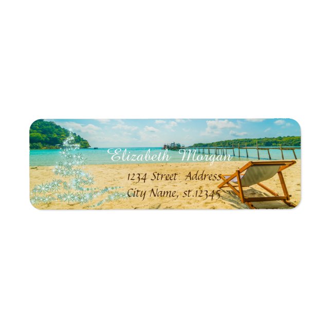 Tropical,Christmas Tree,Beach Chair Holiday (Front)