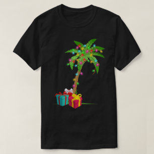 Tropical Christmas Tree   Festive Palm Design T-Shirt
