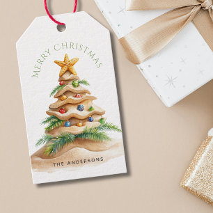 Tropical Christmas Tree  Gift Tags