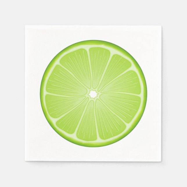 Tropical Citrus Lime Napkin (Front)