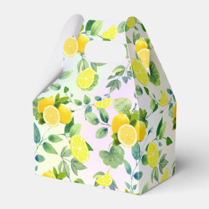Tropical Citrus summer fresh Orange lemon Slice Favor Box
