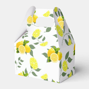 Tropical Citrus summer fresh Orange lemon Slice Favor Box
