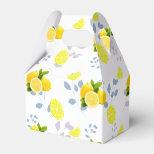 Tropical Citrus summer fresh Orange lemon Slice Favor Box