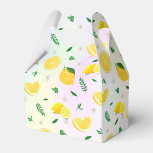 Tropical Citrus summer fresh Orange lemon Slice  Favor Box