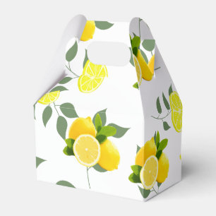 TROPICAL Citrus SUMMER FRUIT Orange lemon Slice Favor Box