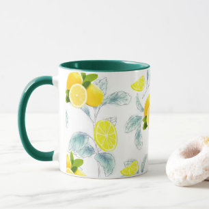 TROPICAL Citrus SUMMER FRUIT Orange lemon Slice  Mug