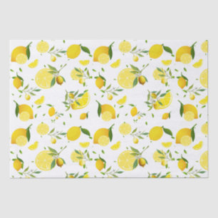 TROPICAL Citrus SUMMER FRUIT Orange lemons Slice Tissue Paper