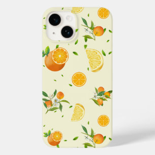Tropical Citrus SUMMER Orange lemon Slice Case-Mate iPhone 14 Case