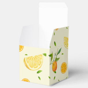 Tropical Citrus SUMMER Orange lemon Slice Favor Box
