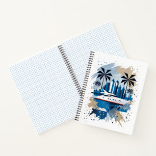 Tropical Cityscape Spiral Notebook
