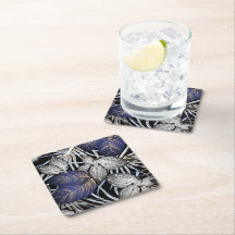 Tropical Class is a Blue, Silver, & Gold Floral 