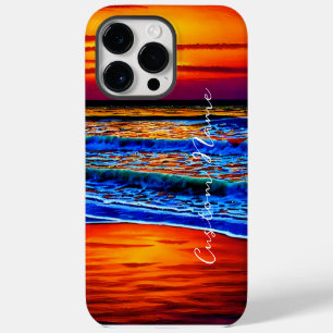 Tropical Clear Ocean Sunset Nature iPhone 14 Pro Max Case