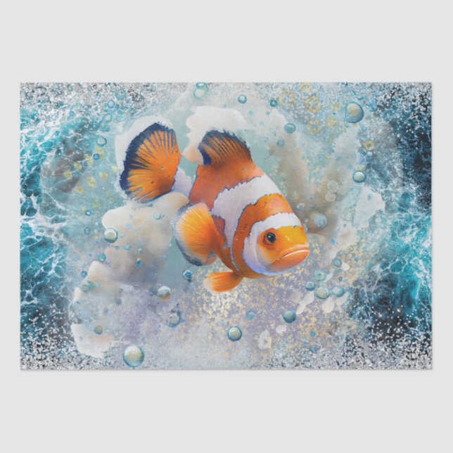 Tropical Clown Fish Tissue Paper (Front)