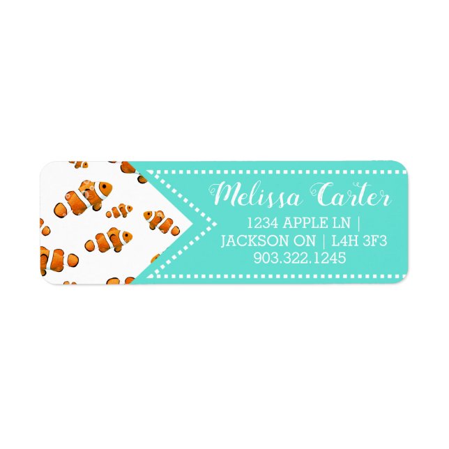 Tropical Clownfish & Bubbles Pattern (Front)