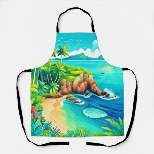 Tropical Coast Bliss Design Apron