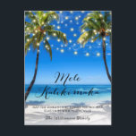 Tropical Coastal Beach Christmas Holiday Card<br><div class="desc">Tropical Coastal Beach Christmas Holiday Card - features a gorgeous, tropical beach, with glowing string lights and pretty script typography. Christmas Postcard is part of a collection.</div>