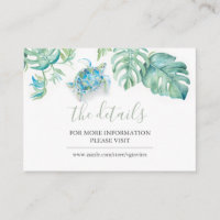 Tropical Coastal Sea Turtle Guest Details Insert