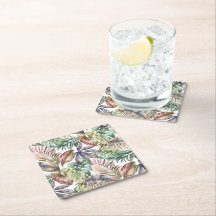Tropical Coasters Monstera Leaf Coasters