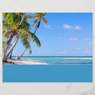 Tropical coastline flyer