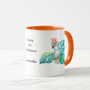 Tropical Cockatoo Exotic Parrot Personalized Mug