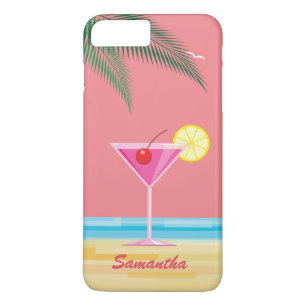 Tropical Cocktail & Beach iPhone 7 Plus - coral iPhone 8 Plus/7 Plus Case