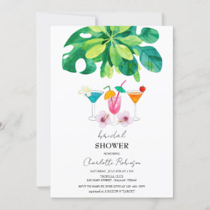 Tropical Cocktail Bridal Shower  Invitation