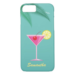 Tropical Cocktail iPhone 7 Case - turquoise