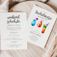 Tropical Cocktails Bachelorette Party