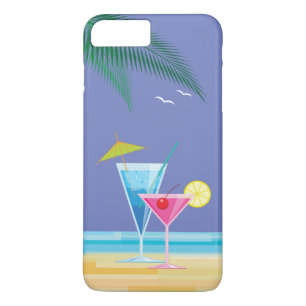 Tropical Cocktails iPhone 7 Plus Case - purple