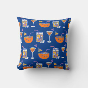 Tropical Cocktails Throw Pillow