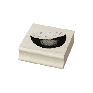 Tropical Coconut Coconuts Fruit Rubber Stamp
