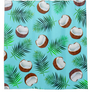 Tropical Coconuts & Palm Leaves