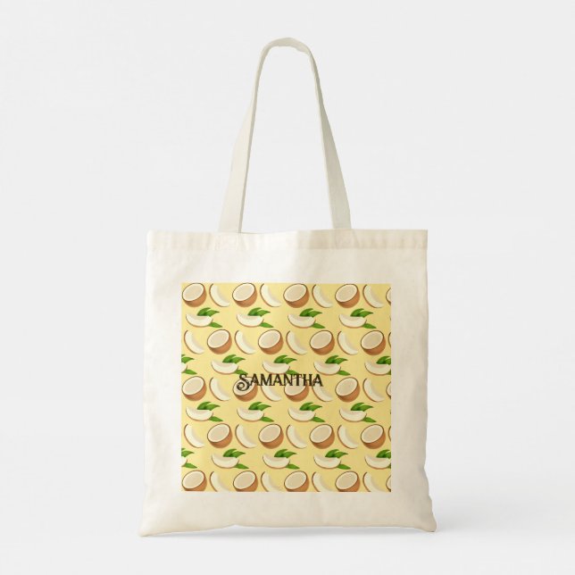 Tropical Coconuts Tote Bag (Back)