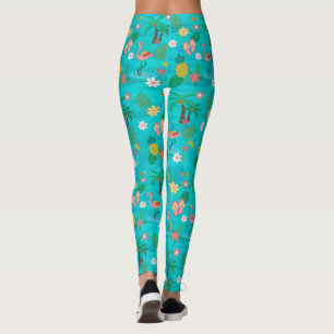 Tropical Collage 🍍🌴🦩 Leggings