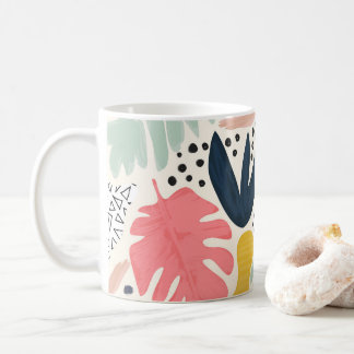 Tropical Collage Summer Pattern Coffee Mug