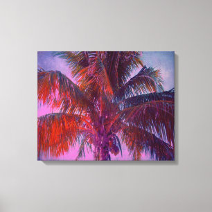 Tropical Colour Wave Stretched Canvas Print