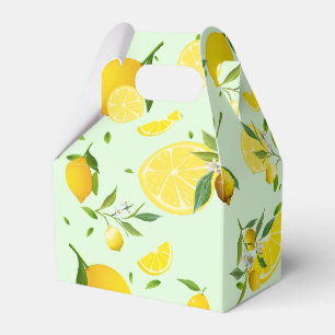 Tropical colourful Citrus SUMMER Orange lemon Slic Favor Box